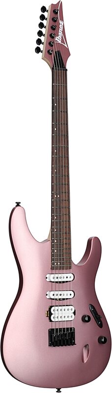 Ibanez S561 Electric Guitar, Pink Gold Metallic Matte, Body Left Front