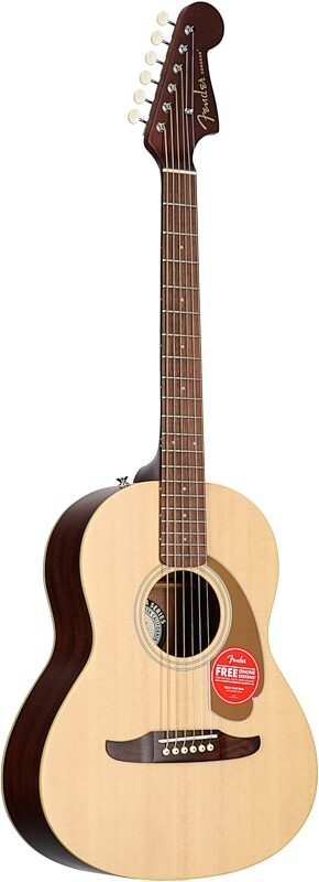 Fender Sonoran Mini Acoustic Guitar (with Gig Bag), Natural, Body Left Front