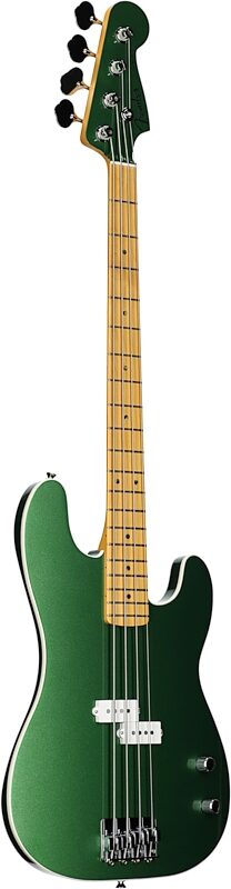 Fender Aerodyne Special Precision Electric Bass, Maple Fingerboard (with Gig Bag), Speed Green, Body Left Front