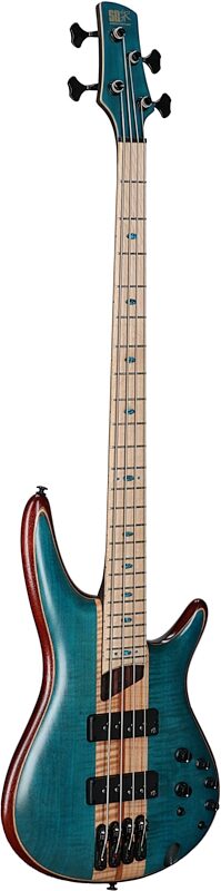 Ibanez SR1420 Premium Electric Bass (with Gig Bag), Caribbean Green, Scratch and Dent, Body Left Front