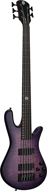 Spector NS Pulse II Electric Bass, 5-String, Ultra Violet Matte, Body Left Front