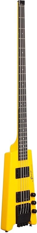 Steinberger Spirit XT-2 Standard Electric Bass (with Gig Bag), Hot Rod Yellow, Body Left Front