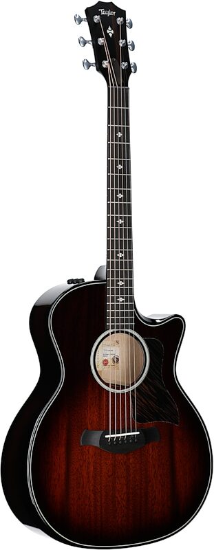 Taylor Builder's Edition 524ce Grand Auditorium Acoustic-Electric Guitar (with Case), Kona Burst, Body Left Front