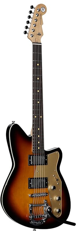 Reverend Jetstream HCB Electric Guitar, 3-Tone Burst, Body Left Front