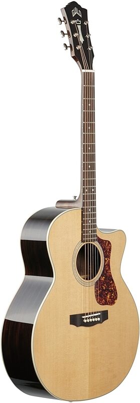 Guild Westerly F-150CE Jumbo Acoustic-Electric Guitar (with Gig Bag), New, Body Left Front