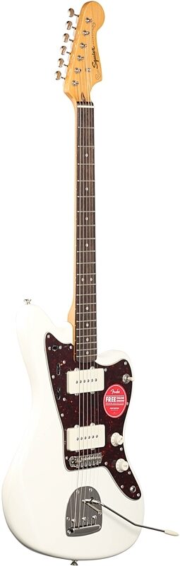 Squier Classic Vibe '60s Jazzmaster Electric Guitar, with Laurel Fingerboard, Olympic White, Body Left Front