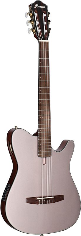Ibanez FRH10N Classical Acoustic-Electric Guitar, Rose Gold Metallic, Body Left Front