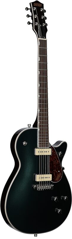 Gretsch G5210-P90 Electromatic Jet Electric Guitar, Cadillac Green, Body Left Front