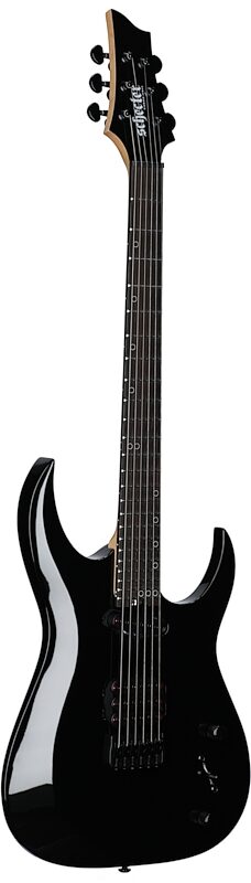 Schecter Sunset-6 Triad Electric Guitar, Gloss Black, Body Left Front
