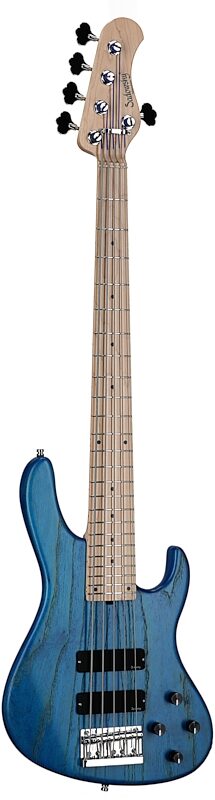 Sadowsky MetroLine 24-fret Modern Bass, 5-String (with Gig Bag), Ocean Blue, Body Left Front