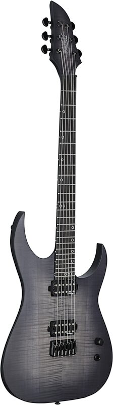 Schecter KM-6 MK-III Keith Merrow Legacy Electric Guitar, Tri-Black Burst, Body Left Front