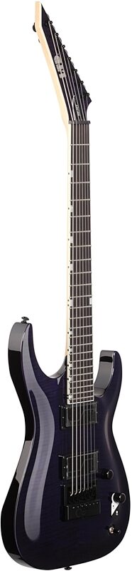 ESP LTD Brian Head Welch SH-7 Electric Guitar, 7-String (with Case), See-Thru Purple, Blemished, Body Left Front
