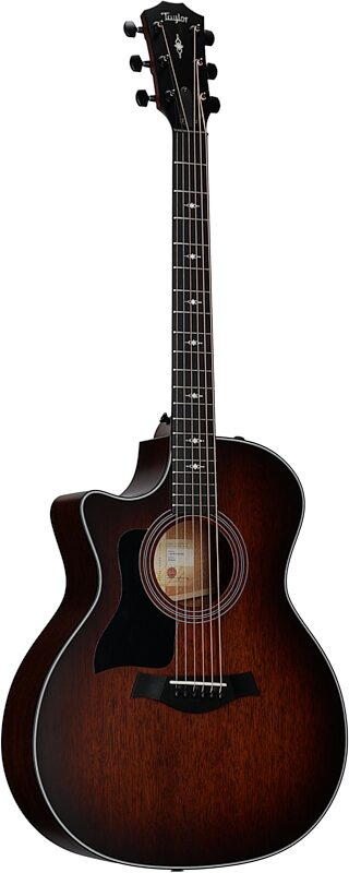 Taylor 324ce Grand Auditorium Acoustic-Electric Guitar, Left-Handed (with Case), New, Body Left Front