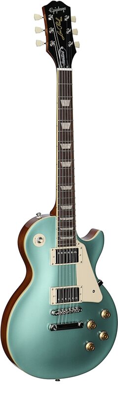 Epiphone Inspired by Gibson Les Paul Standard '50s Electric Guitar (with Gig Bag), Inverness Green, Body Left Front