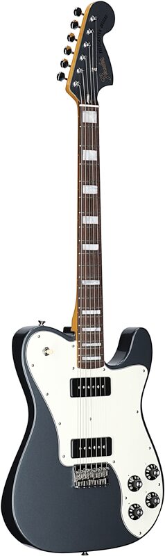 Fender Chris Shiflett Cleaver Telecaster Deluxe Electric Guitar (with Case), Charcoal, Body Left Front