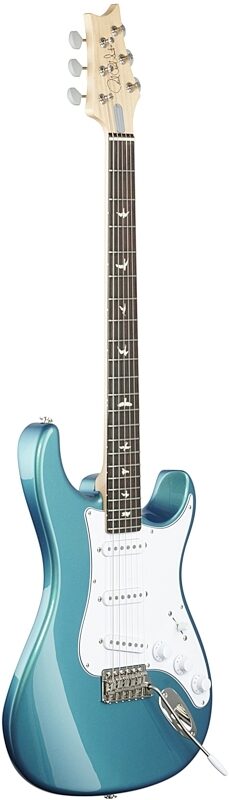 PRS Paul Reed Smith John Mayer Silver Sky Electric Guitar, Rosewood Fretboard (with Gig Bag), Dodgem Blue, Body Left Front