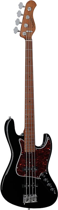 Sadowsky MetroExpress 21-Fret Vintage J/J Electric Bass, Maple Fingerboard, Black, Body Left Front