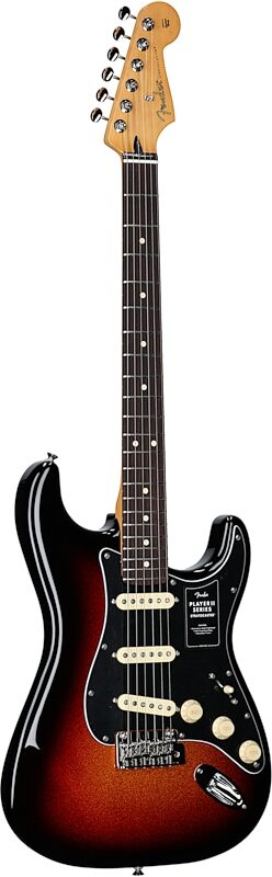 Fender Player II Stratocaster Electric Guitar, with Rosewood Fingerboard, Sparkle 3-Tone Sunburst, Open Box (Very Good), Body Left Front