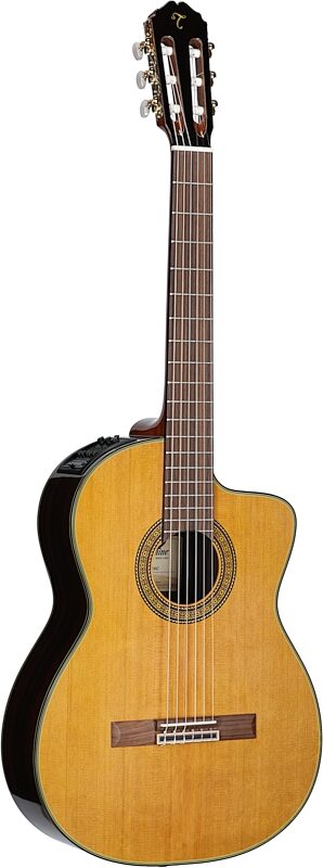 Takamine TC132SC Classical Acoustic-Electric Guitar (with Case), Gloss Natural, Blemished, Body Left Front