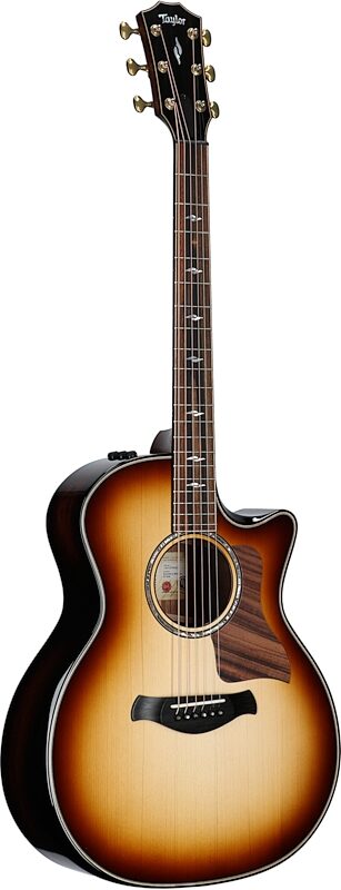 Taylor Builders Edition 814ce Honduran Rosewood Adirondack Grand Auditorium Acoustic-Electric Guitar (with Case), Shaded Edgeburst, Body Left Front