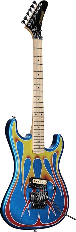 Kramer Baretta Custom Graphics Series Electric Guitar (with Soft Case), Hot Rod, Body Left Front
