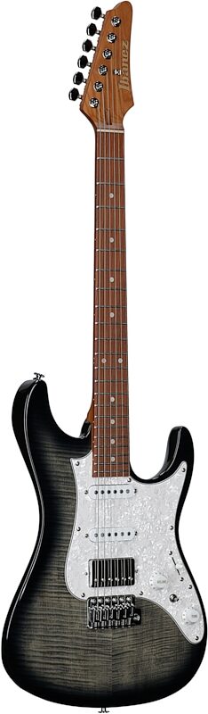 Ibanez AZ22S1F Electric Guitar, Transparent Black Sunburst, Body Left Front