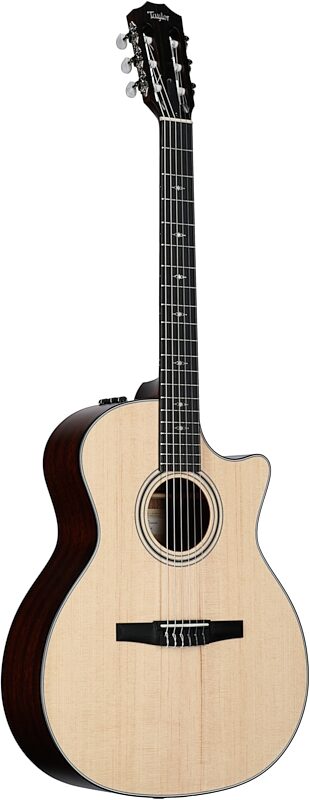 Taylor 314ce-N Grand Auditorium Classical Acoustic-Electric Guitar (with Case), New, Body Left Front