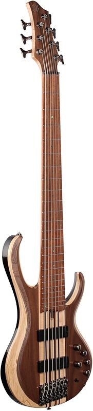 Ibanez BTB747 Bass Workshop Electric Bass, 7-String, Natural Low Gloss, Body Left Front