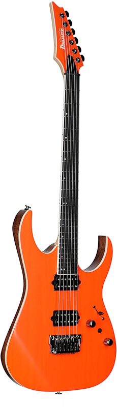 Ibanez RGR5221 Prestige Electric Guitar (with Case), Transparent Fluorescent Orange, Body Left Front