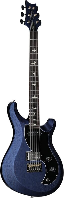 PRS Paul Reed Smith S2 Vela Satin Electric Guitar (with Gig Bag), Metallic Midnight, Body Left Front