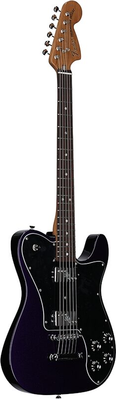 Fender Kingfish Telecaster Deluxe Electric Guitar (and Case), Mississippi Night, Body Left Front