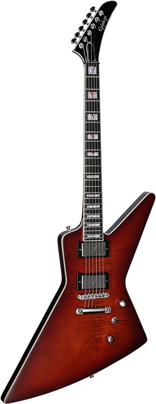 Epiphone Extura Prophecy Electric Guitar, Aged Bengal Tiger Burst, Body Left Front