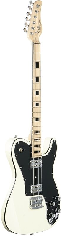 Schecter PT Fastback Electric Guitar, Olympic White, Body Left Front