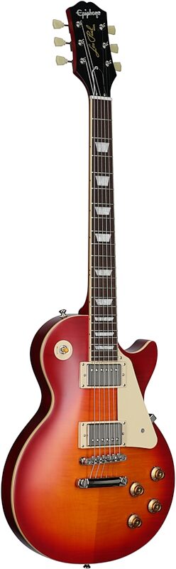 Epiphone 1959 Les Paul Standard Electric Guitar (with Case), Aged Dark Cherry Burst, Blemished, Body Left Front