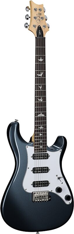 PRS Paul Reed Smith SE NF3 Electric Guitar, Rosewood Fingerboard (with Gig Bag), Gun Metal Gray, Body Left Front