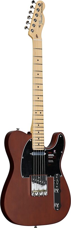 Fender Limited Edition American Performer Telecaster Electric Guitar, with Maple Fingerboard, Sassafras, Mocha, Body Left Front
