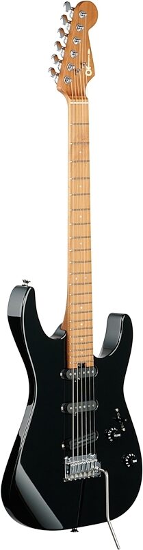Charvel DK22 SSS 2PT CM Electric Guitar, Gloss Black, USED, Warehouse Resealed, Body Left Front
