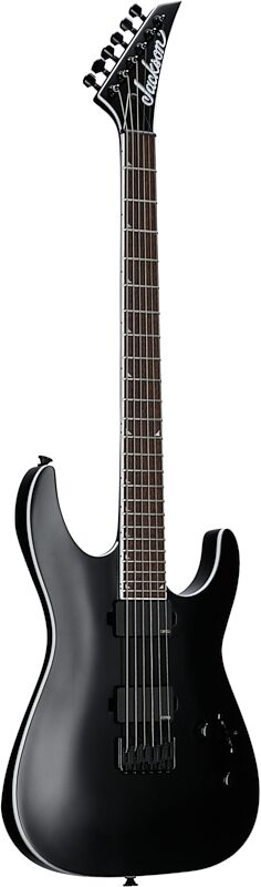 Jackson X Series Soloist SLA6 DX Baritone Electric Guitar, Satin Black, Body Left Front