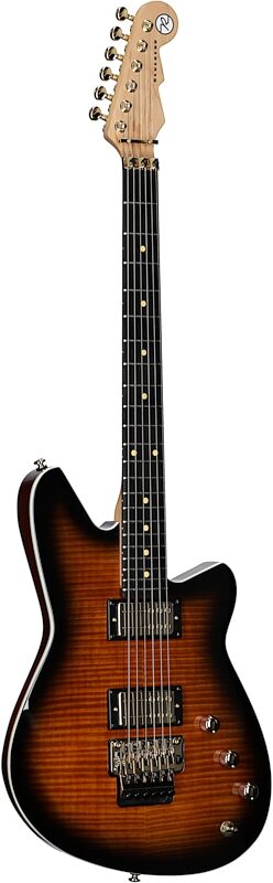 Reverend Kingbolt RA Electric Guitar, Flame Maple, Body Left Front