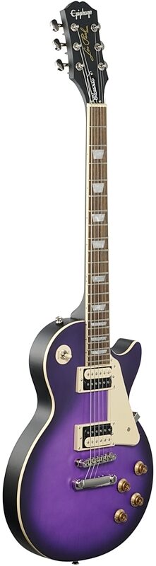 Epiphone Les Paul Classic Worn Electric Guitar, Violet Purple Burst, Blemished, Body Left Front