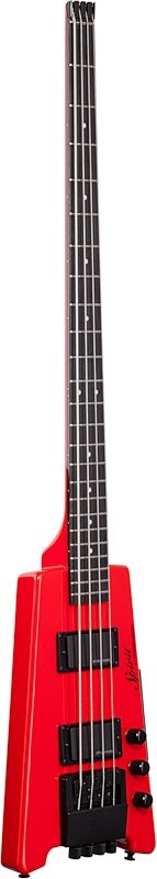 Steinberger Spirit XT-2 Standard Electric Bass (with Gig Bag), Hot Rod Red, Body Left Front