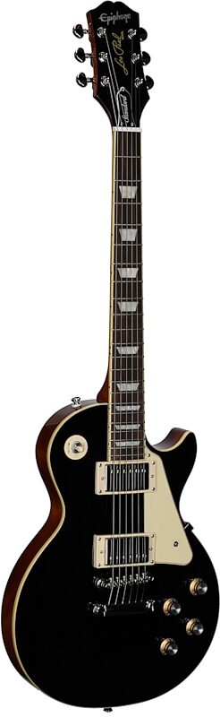 Epiphone Inspired by Gibson Les Paul Standard '60s Electric Guitar (with Gig Bag), Ebony, Body Left Front