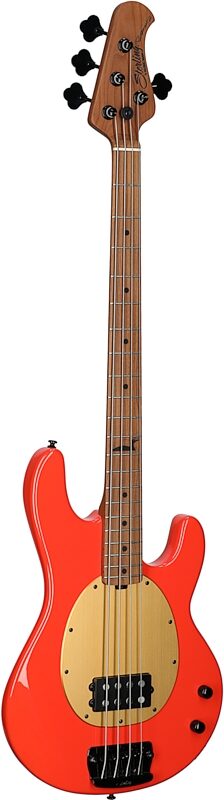 Sterling by Music Man Pete Wentz Signature StingRay Electric Bass, Fiesta Red, Body Left Front