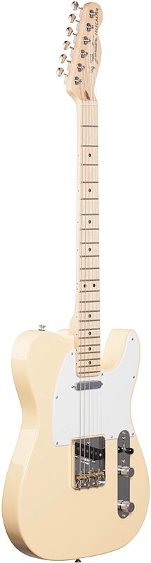 Fender American Performer Telecaster Electric Guitar, Maple Fingerboard (with Gig Bag), Vintage White, Body Left Front