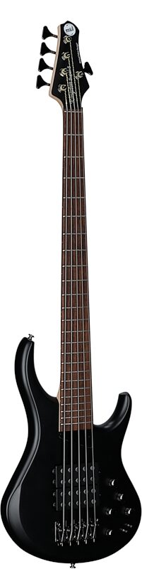 MTD Kingston Super 5 Electric Bass, 5-String (with Laurel Fingerboard), Black, Body Left Front
