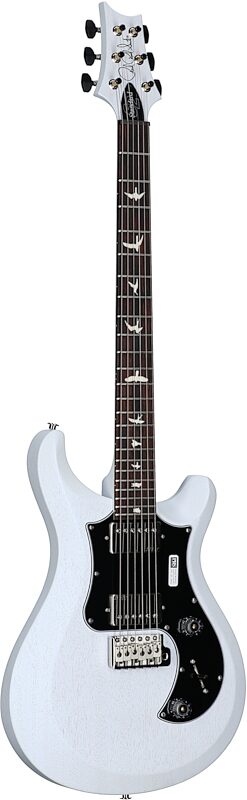 PRS Paul Reed Smith S2 Standard 24 Satin Pattern Thin Electric Guitar (with Gig Bag), Pearl White, Body Left Front