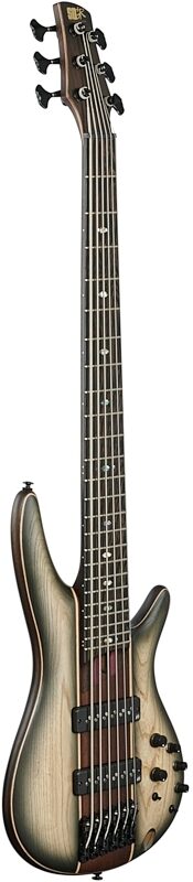 Ibanez Premium SR1346 Bass Guitar, 6-String (with Gig Bag), Dual Shadow Burst, Body Left Front