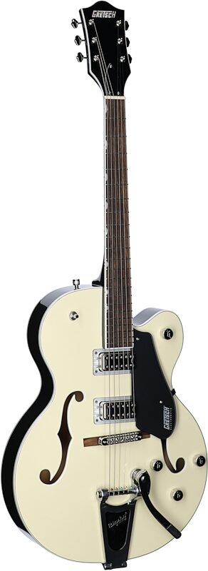 Gretsch G5420T-140 Limited Edition Electromatic 140th Anniversary Hollow Body Single-Cut Electric Guitar, Vintage White, Body Left Front
