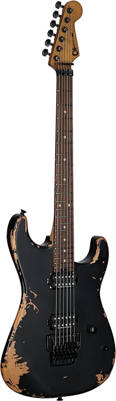 Charvel Pro-Mod San Dimas ST1 HH Electric Guitar (with Gig Bag), Weathered Black, Body Left Front