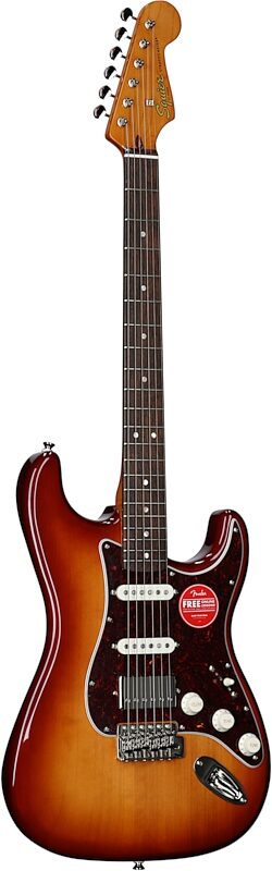 Squier Limited Edition Classic Vibe '60s Stratocaster HSS Electric Guitar, Laurel Fingerboard, Sienna Sunburst, Body Left Front